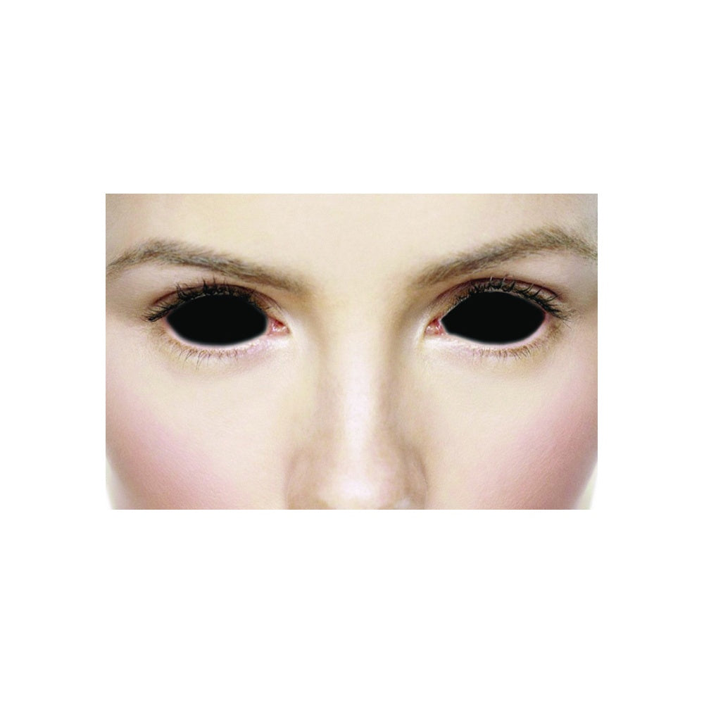 Possessed Black Sclera Full Cover Contact Lenses - 1 Year