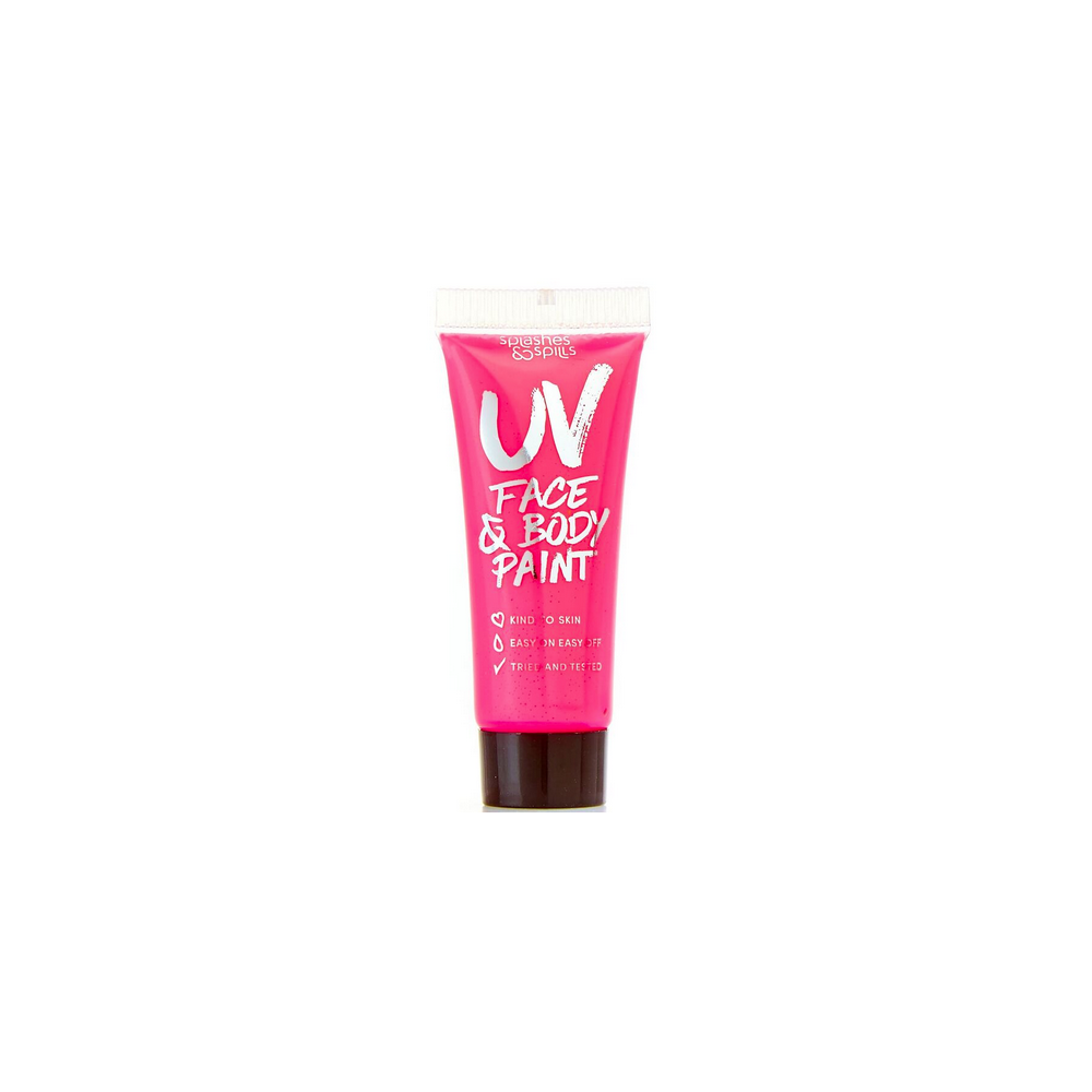 Halloween Make Up - Face & Body Paint - UV Pink (10ml)