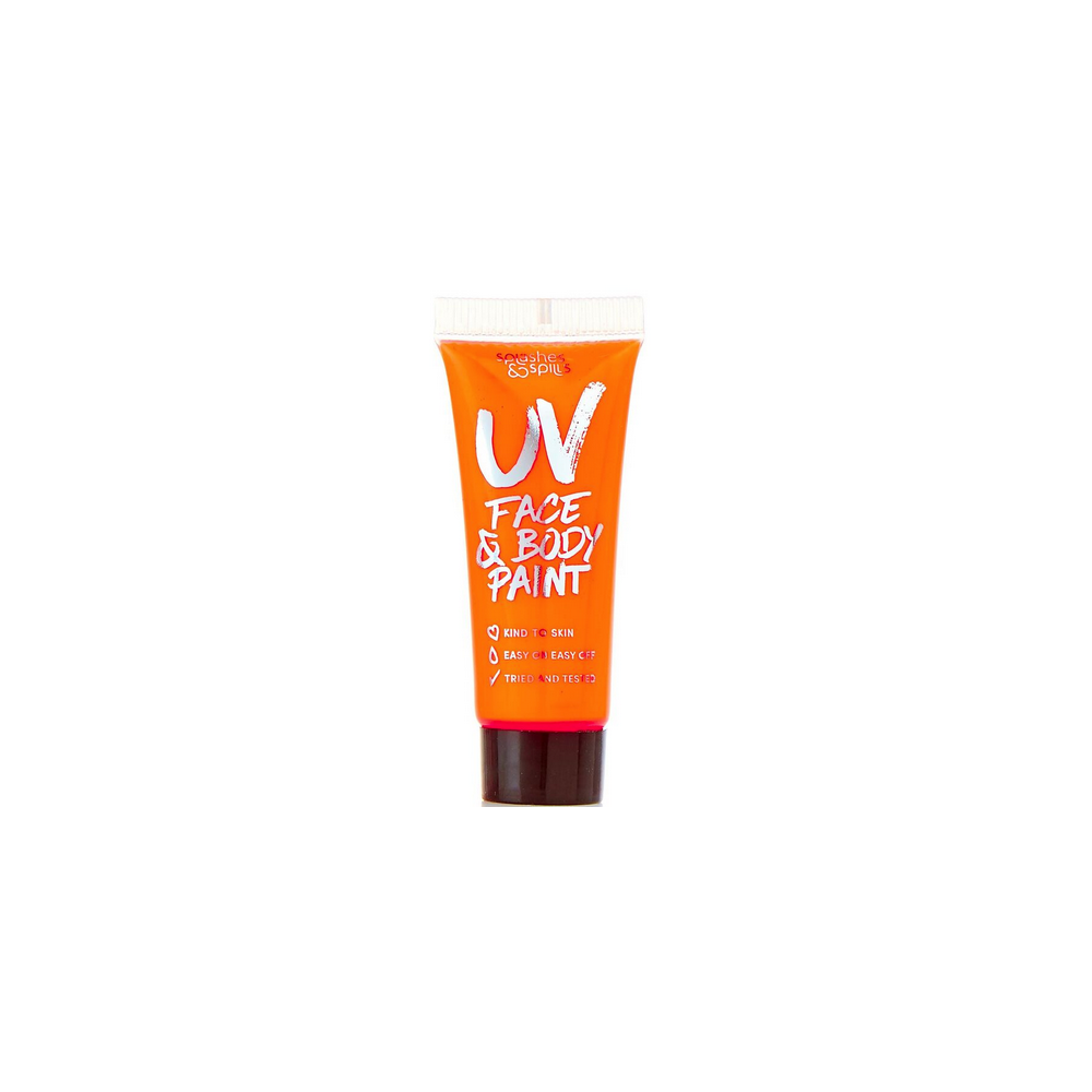 Halloween Make Up - Face & Body Paint - UV Orange (10ml)