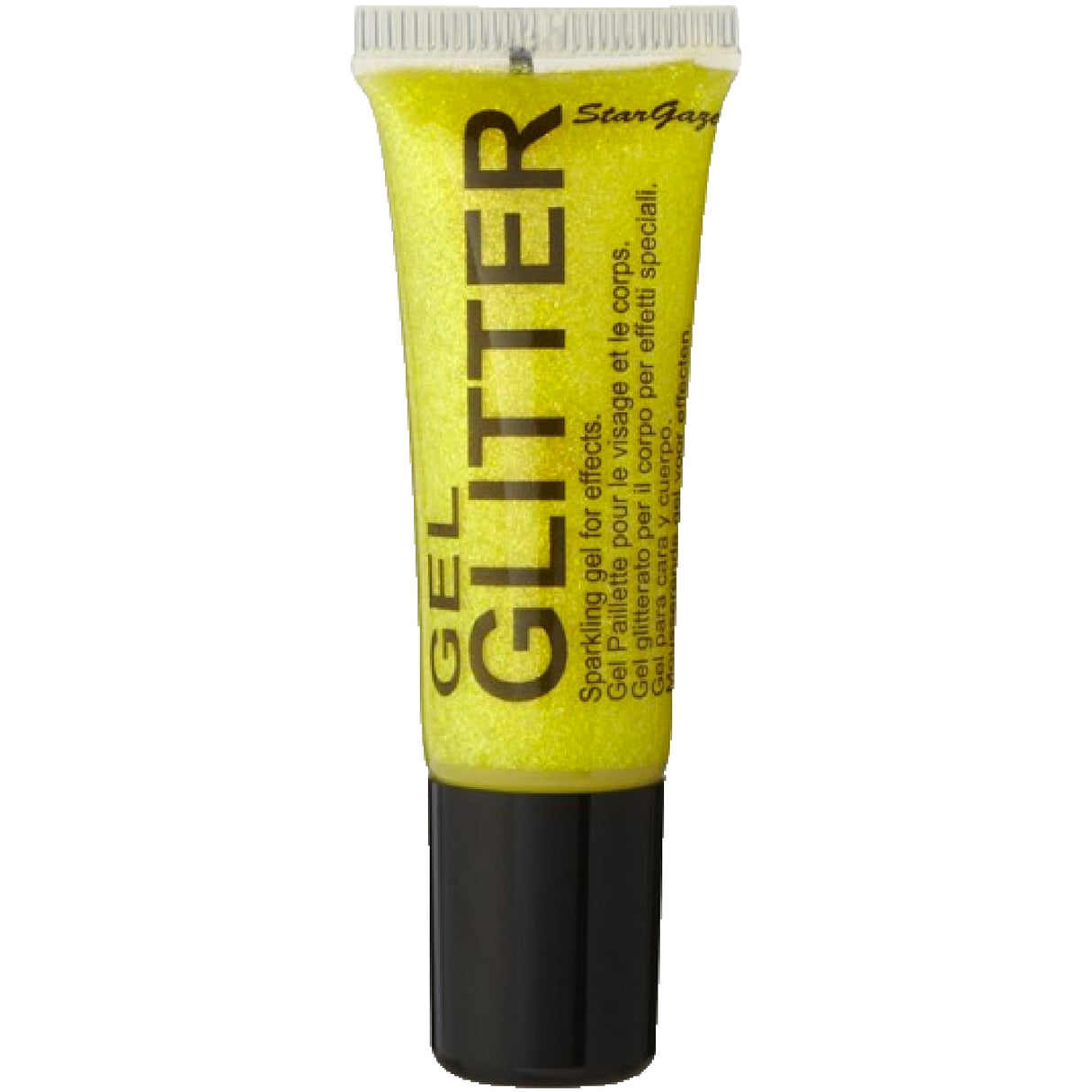 Yellow Face & Body Gel Glitter 10ml