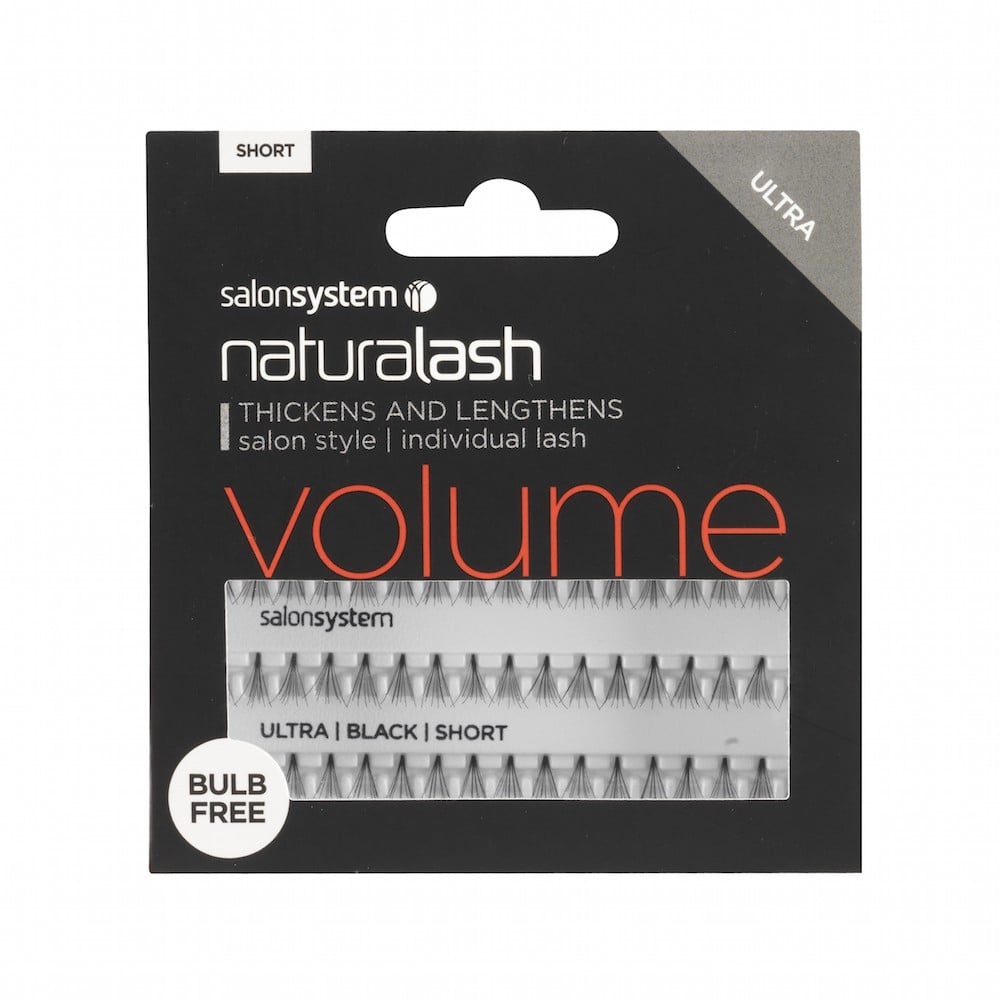 NaturaLASH Volume Bulb Free Individual Eyelashes - Black Short (0225111R)