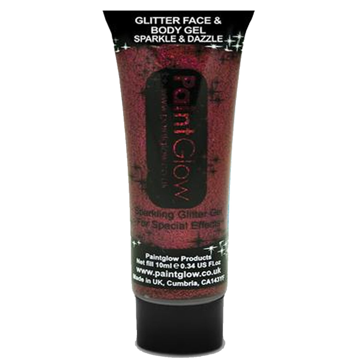 Glitter Face And Body Gels - Red - 13ml