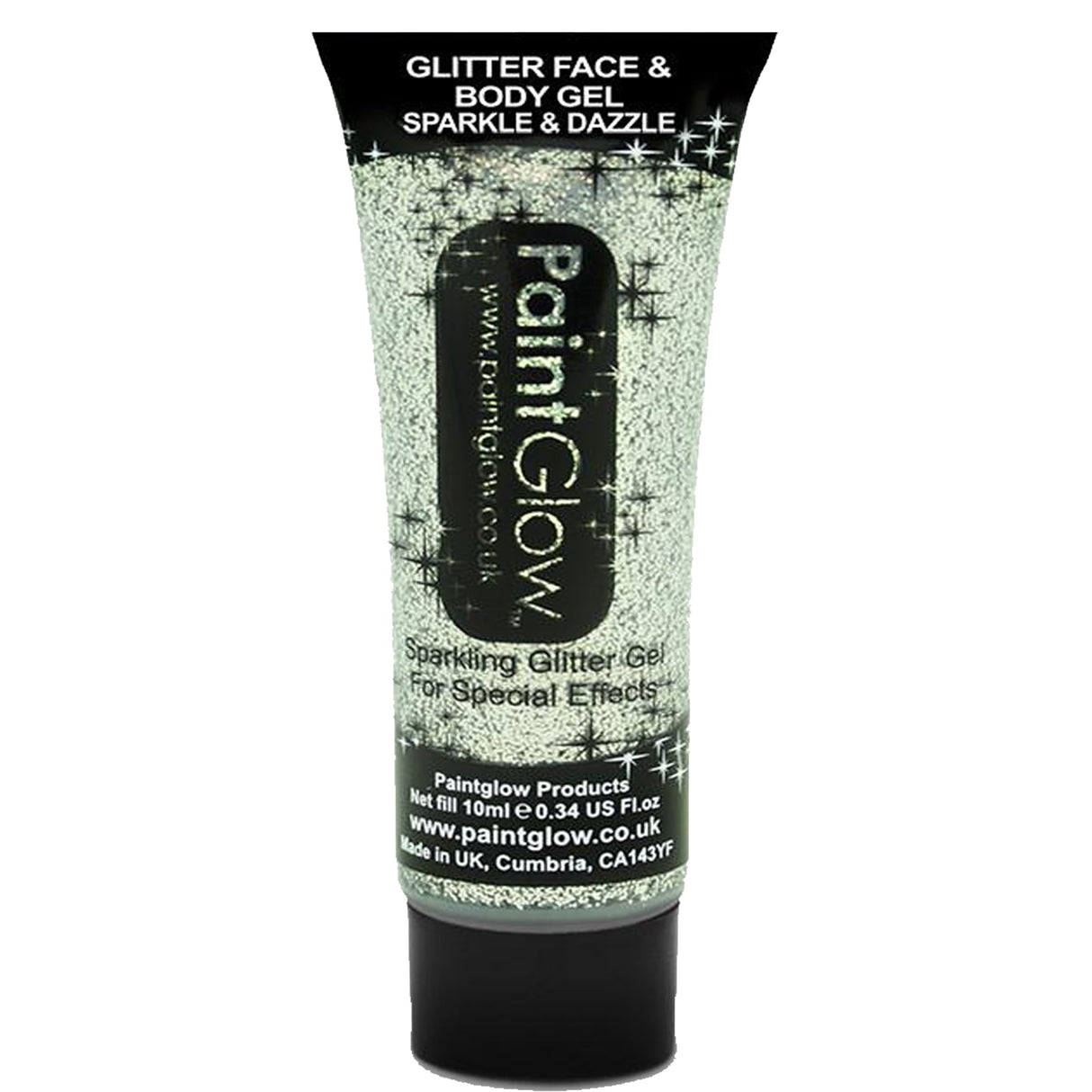 Glitter Face And Body Gels - Silver - 13ml