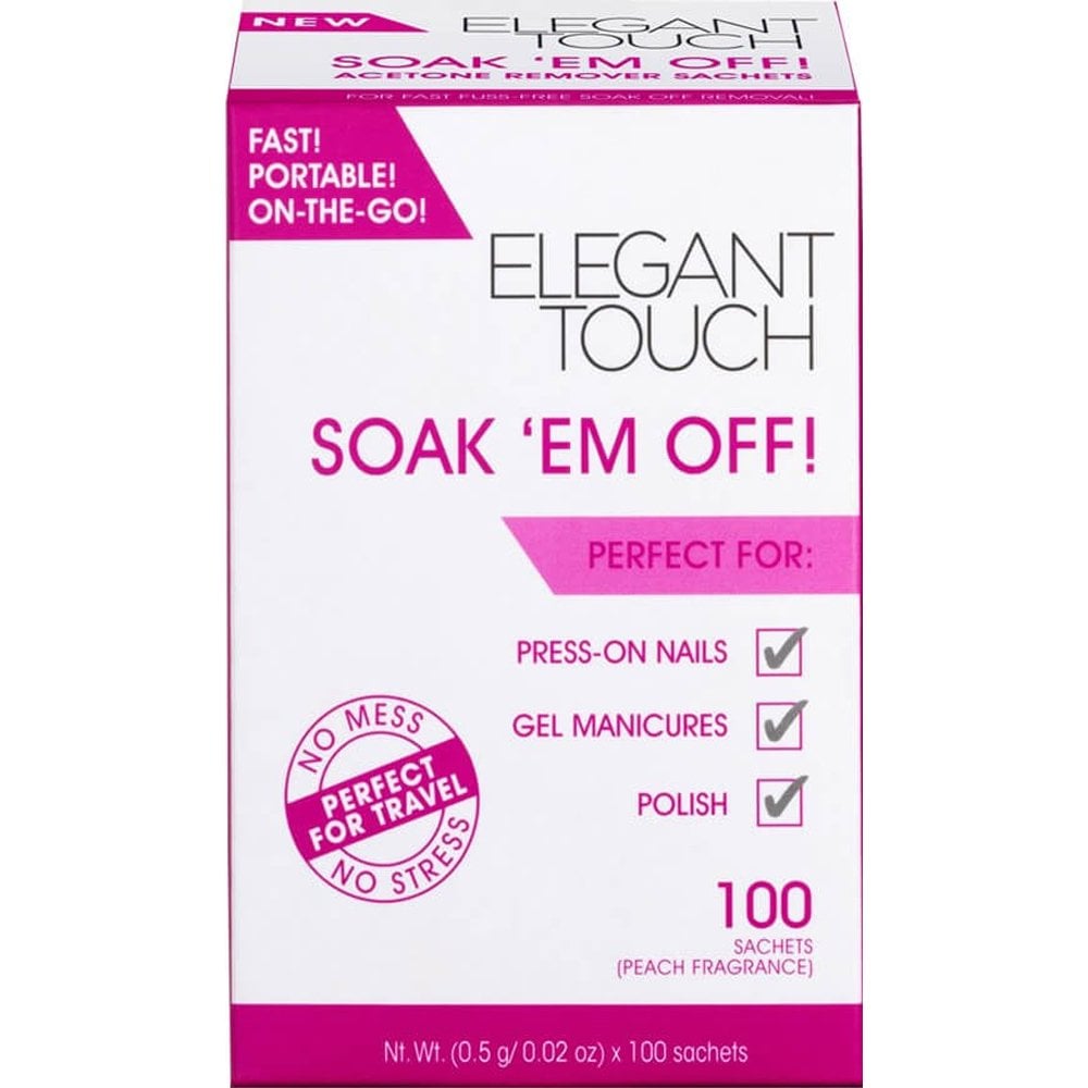 Soak Em Off - Peach Fragrance (100 Sachets) (4014026)