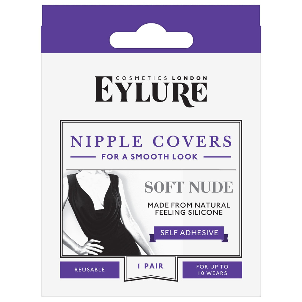 Nipple Covers - For A Smooth Look (Reusable) Soft Nude x 1