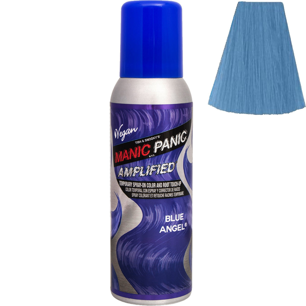 Amplified Temporary Hair & Root Touch Up Colour Spray - Blue Angel - 125ml
