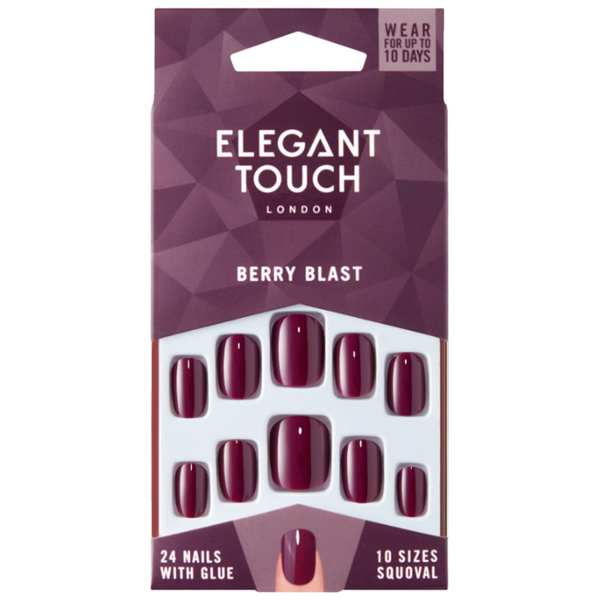 Long Wearing False Nails - Core Colours - Berry Blast (4020702)
