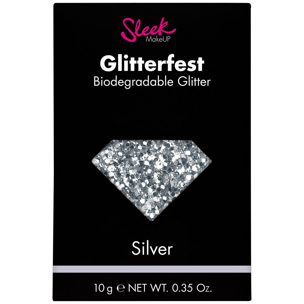 Glitterfest - Biodegradable Glitter - Silver 10g (1212)