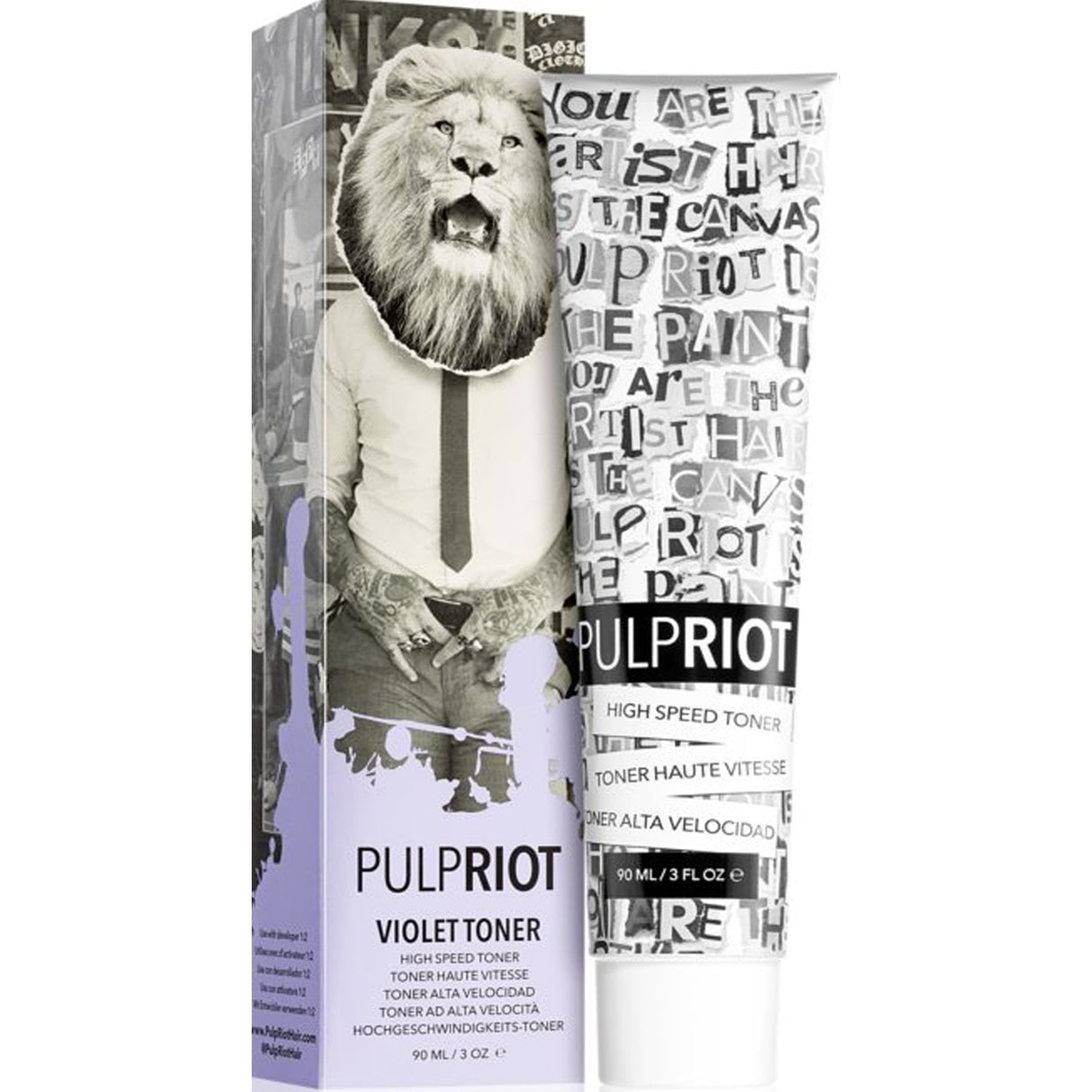 Semi Permanent Cruelty-Free & Vegan Hair Dye Toner - Violet 90ml