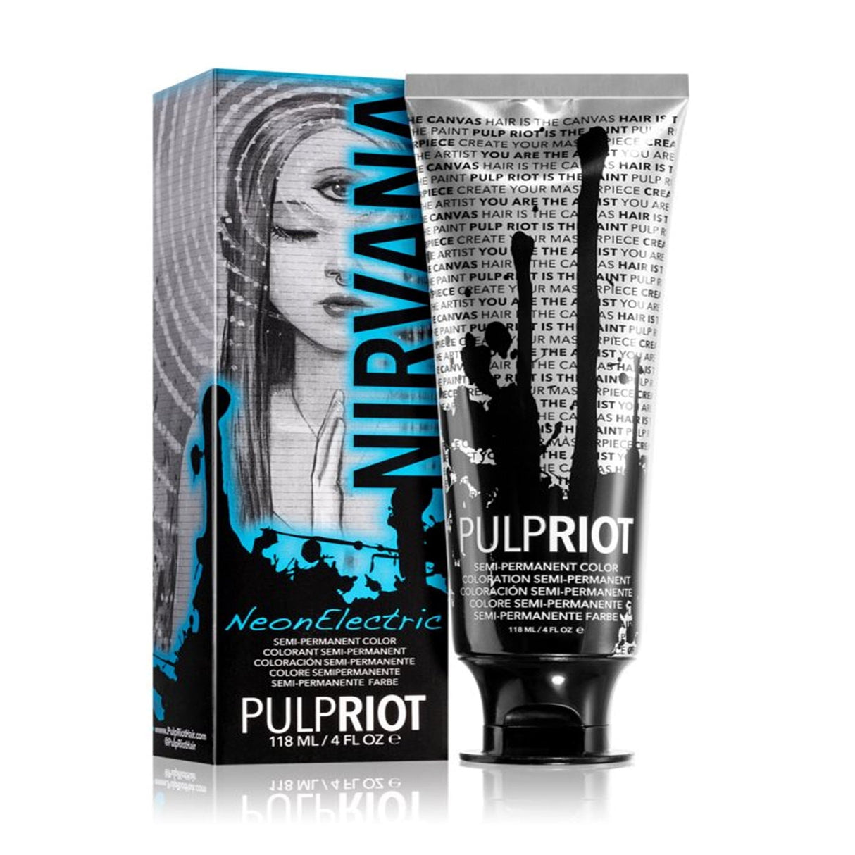 Semi-Permanent Cruelty-Free & Vegan Neon Electric Hair Dye - Blue Muse 118ml