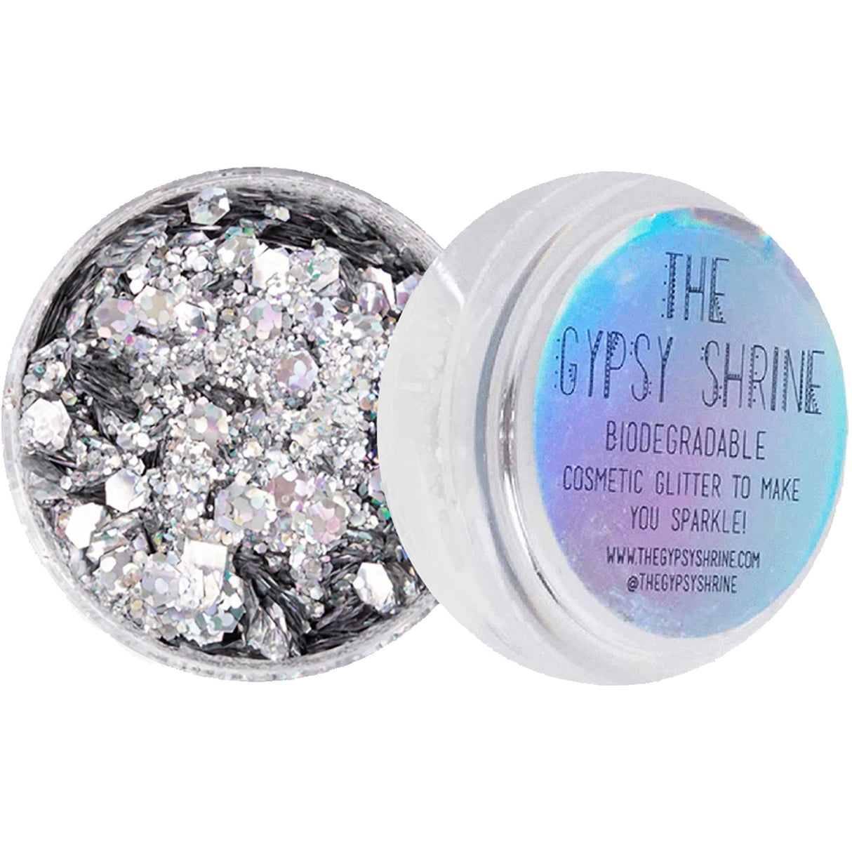 High Quality Biodegradable Chunky Glitter - Holographic Silver 5g