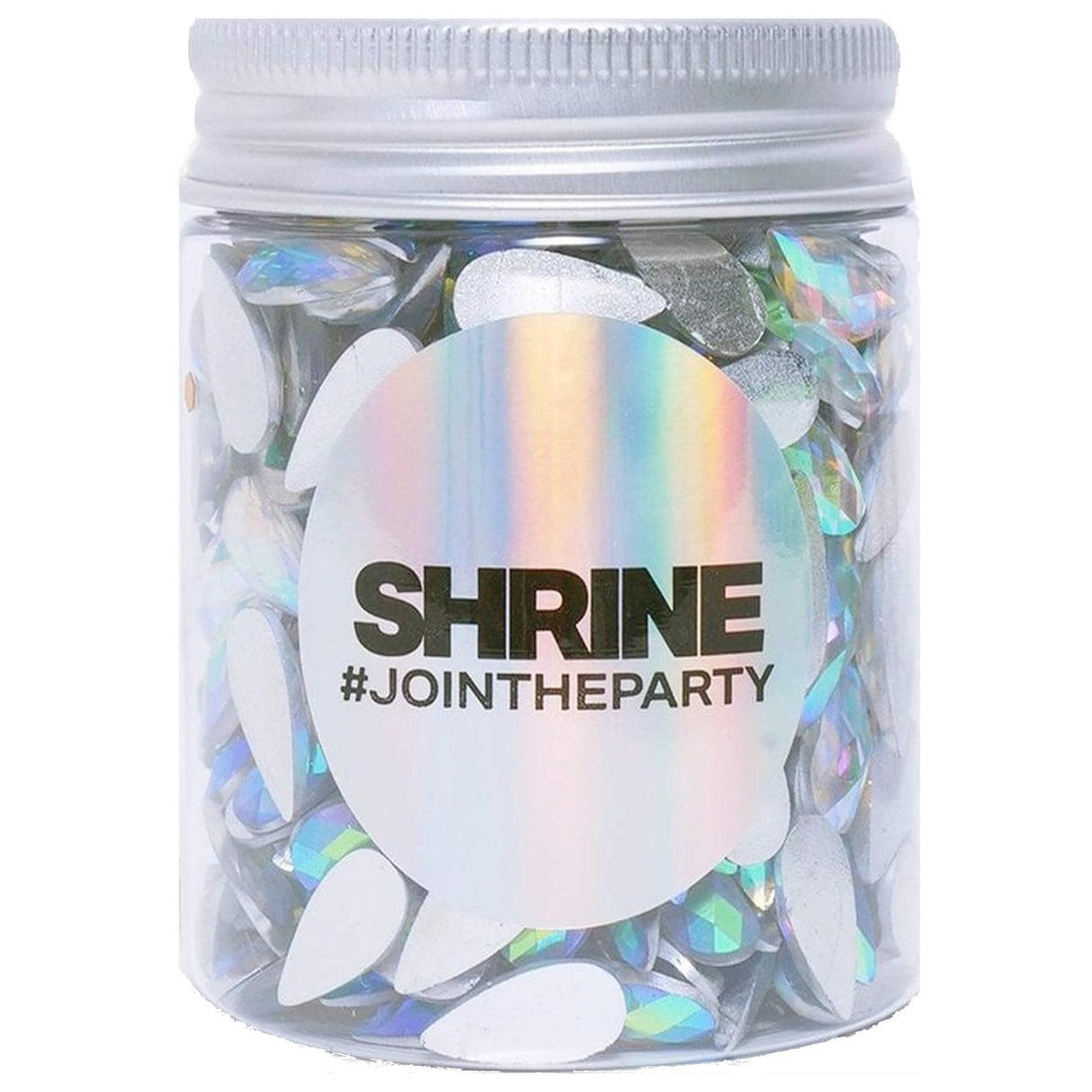 Individual Loose Face, Hair And Body Jewels Pot - Teardrops - Iridescent