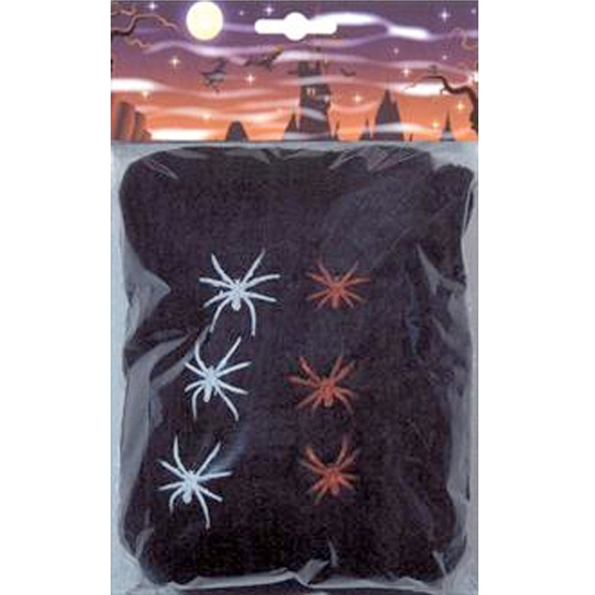 Halloween Fancy Dress Accessories - Boland Cobweb With 6 Spiders