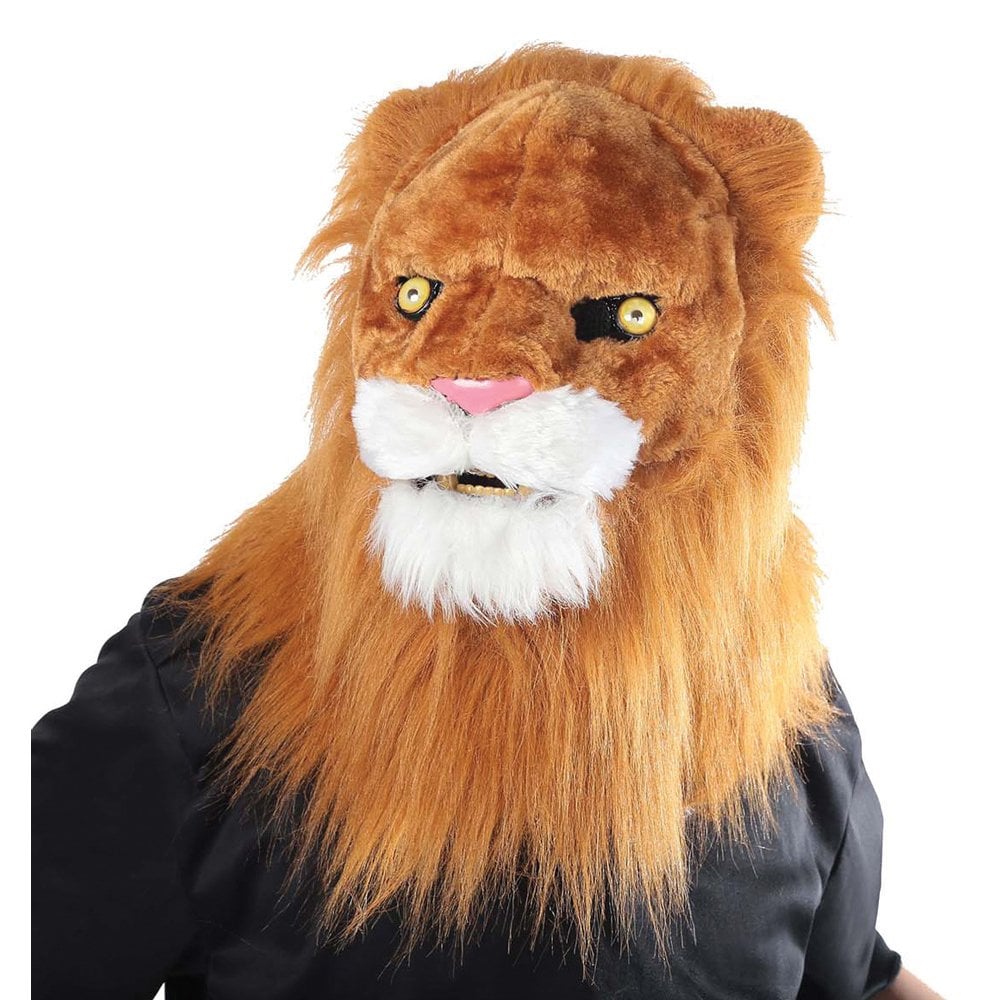Halloween Fancy Dress Costume - Adult - Tan Tiger Face Mask