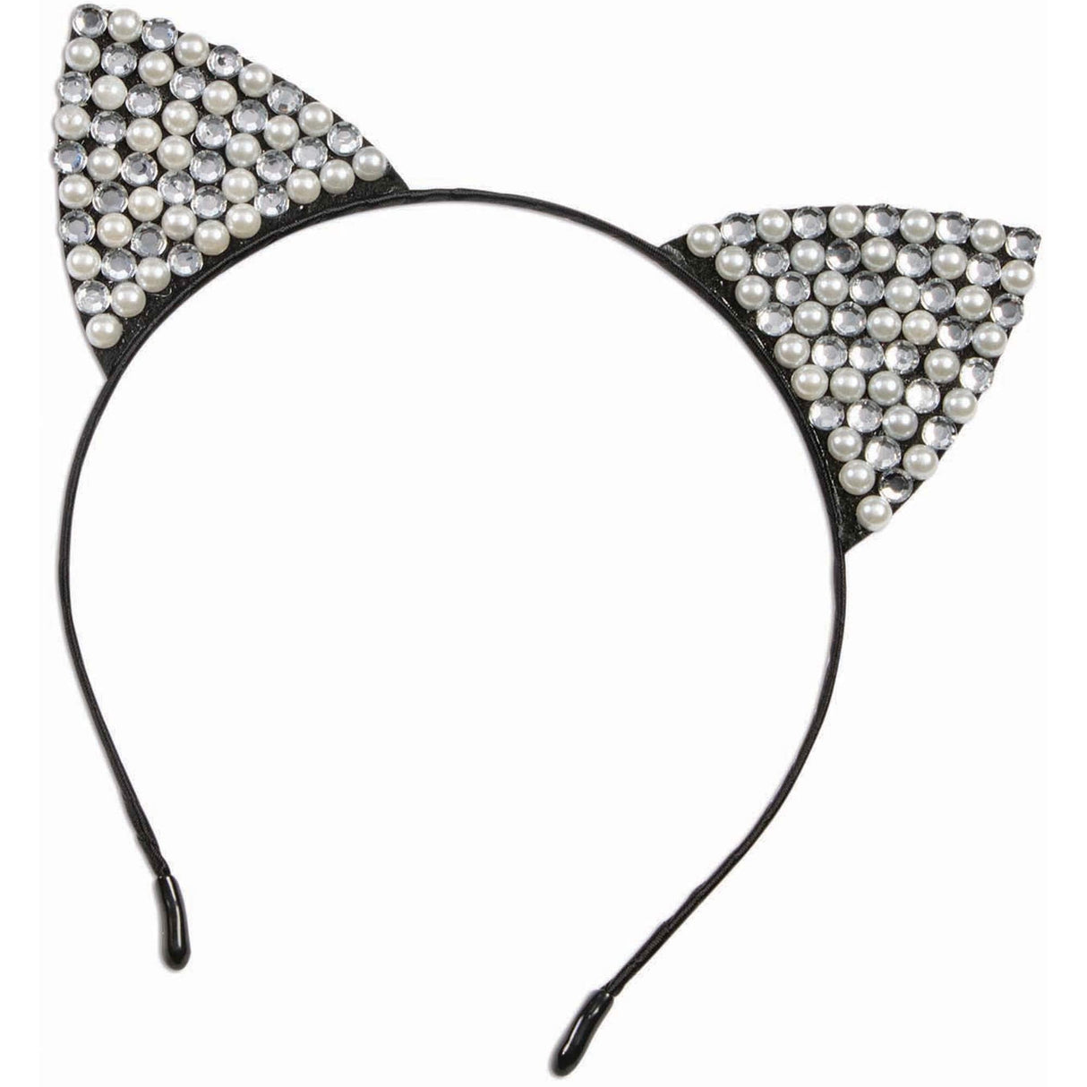 Halloween Fancy Dress Accessories - Rhinestone & Pearl Cat Ears