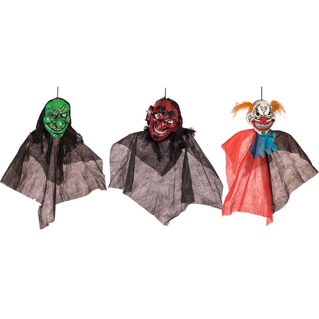 Halloween Fancy Dress Accessories - Set Of 3 Gruesome Monster Decorations