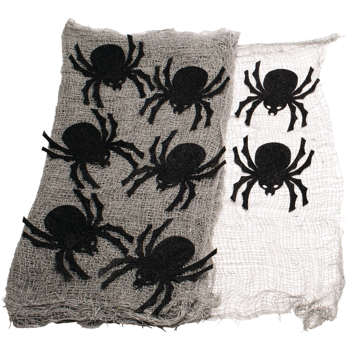Halloween Fancy Dress Accessories - Creepy Drape With Spiders