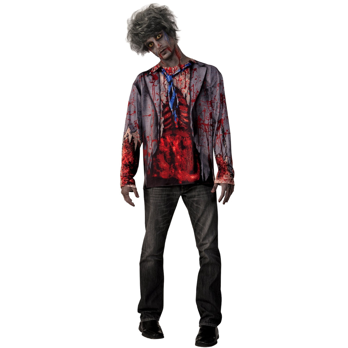 Halloween Fancy Dress Costume - Adult - Zombie Shirt Chemise (one size)