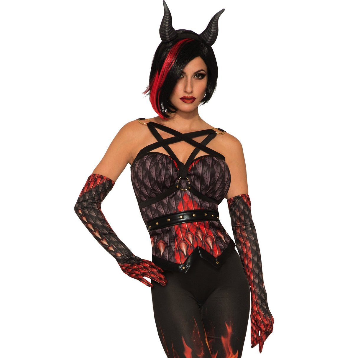Halloween Fancy Dress Costume - Adult - Demon & Devils Corset (One Size)