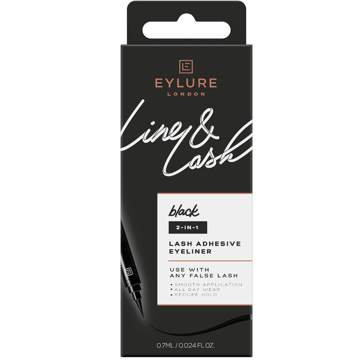 Line & Lash 2-In-1 Eyelash Adhesive Eyeliner - Black (0.7ml)