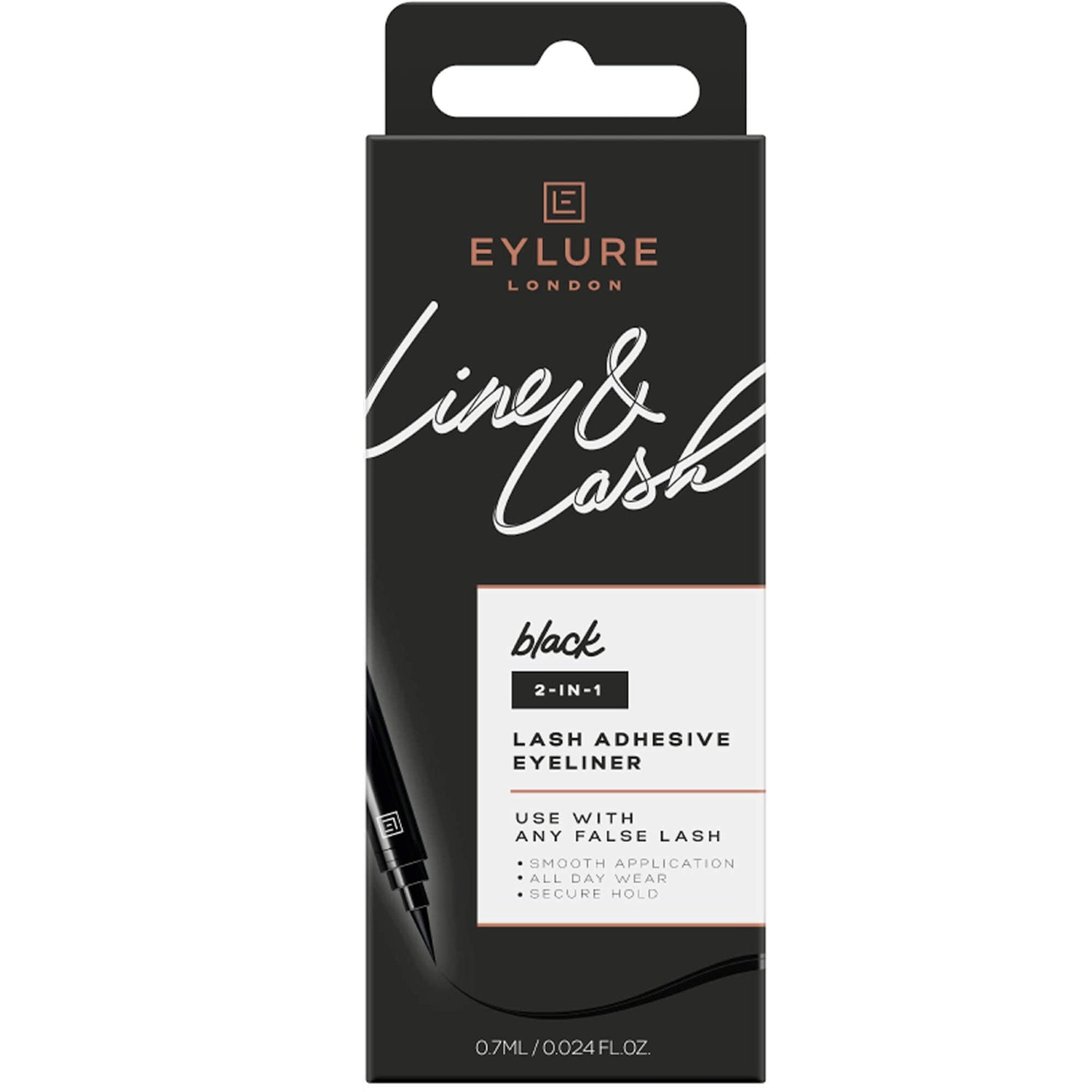 Line & Lash 2-In-1 Eyelash Adhesive Eyeliner - Black (0.7ml)