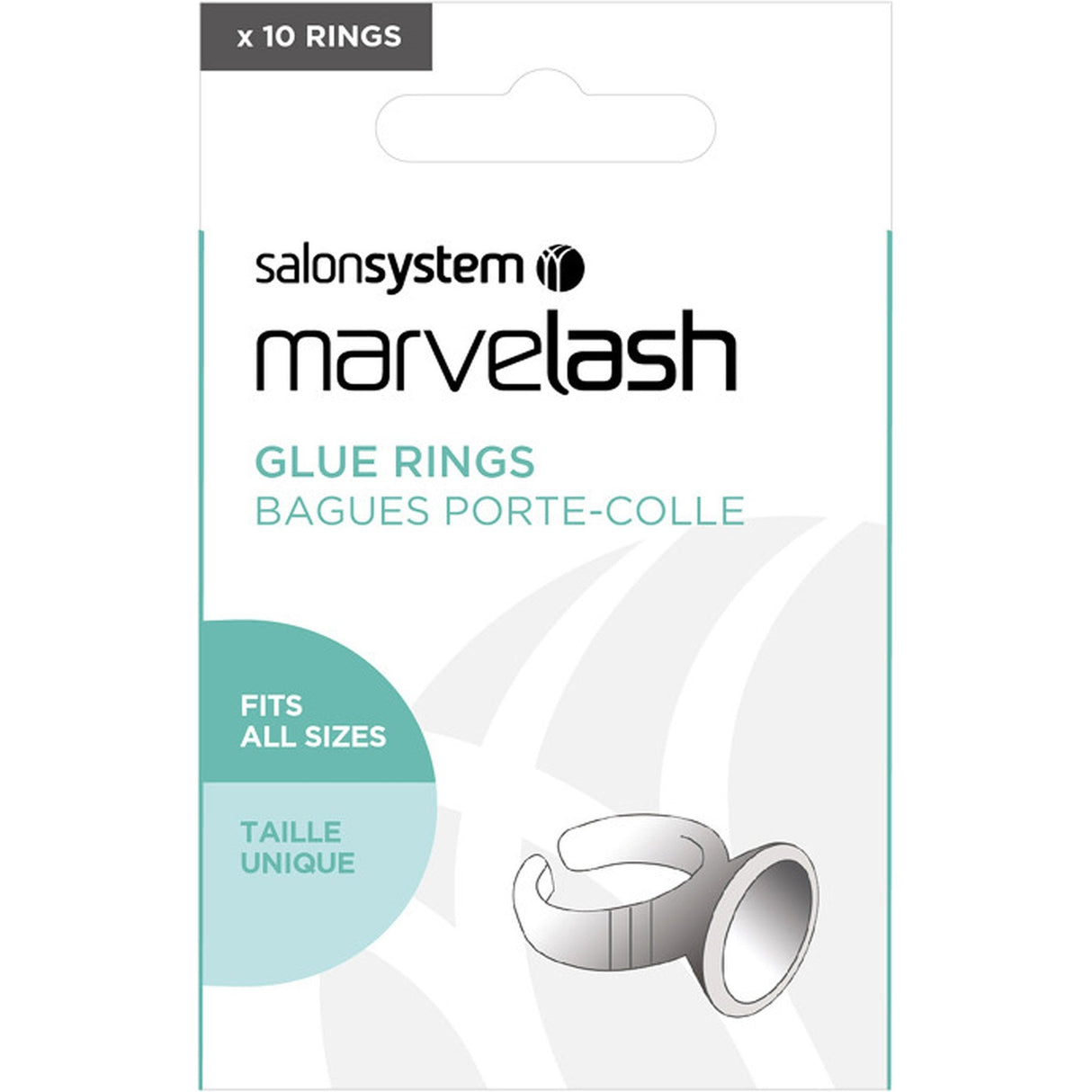 Marvelash - Disposable Glue Rings - Fits All Sizes (Pack Of 10) (0226324)