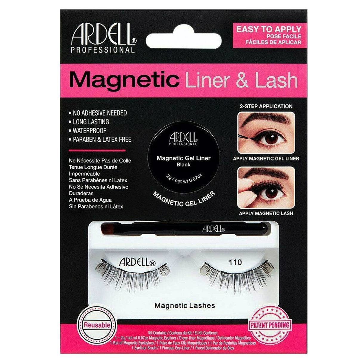 Reusable Waterproof Magnetic Liner And Lash Kit - 110 (36852INT)