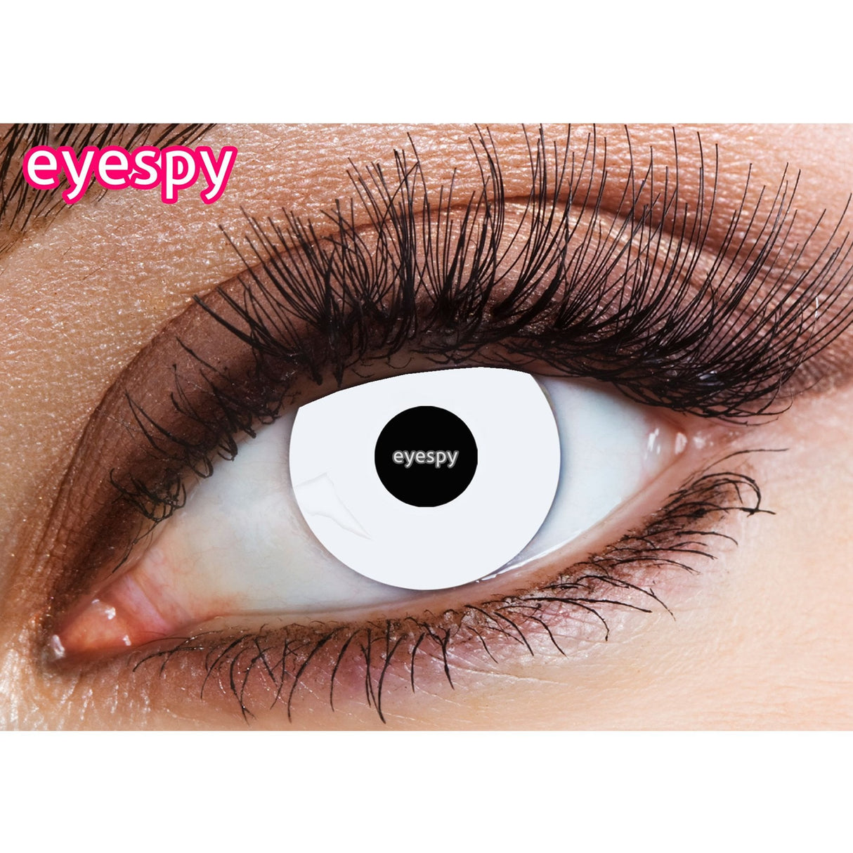 Fancy Dress 1 Day Contact Lenses - White Out
