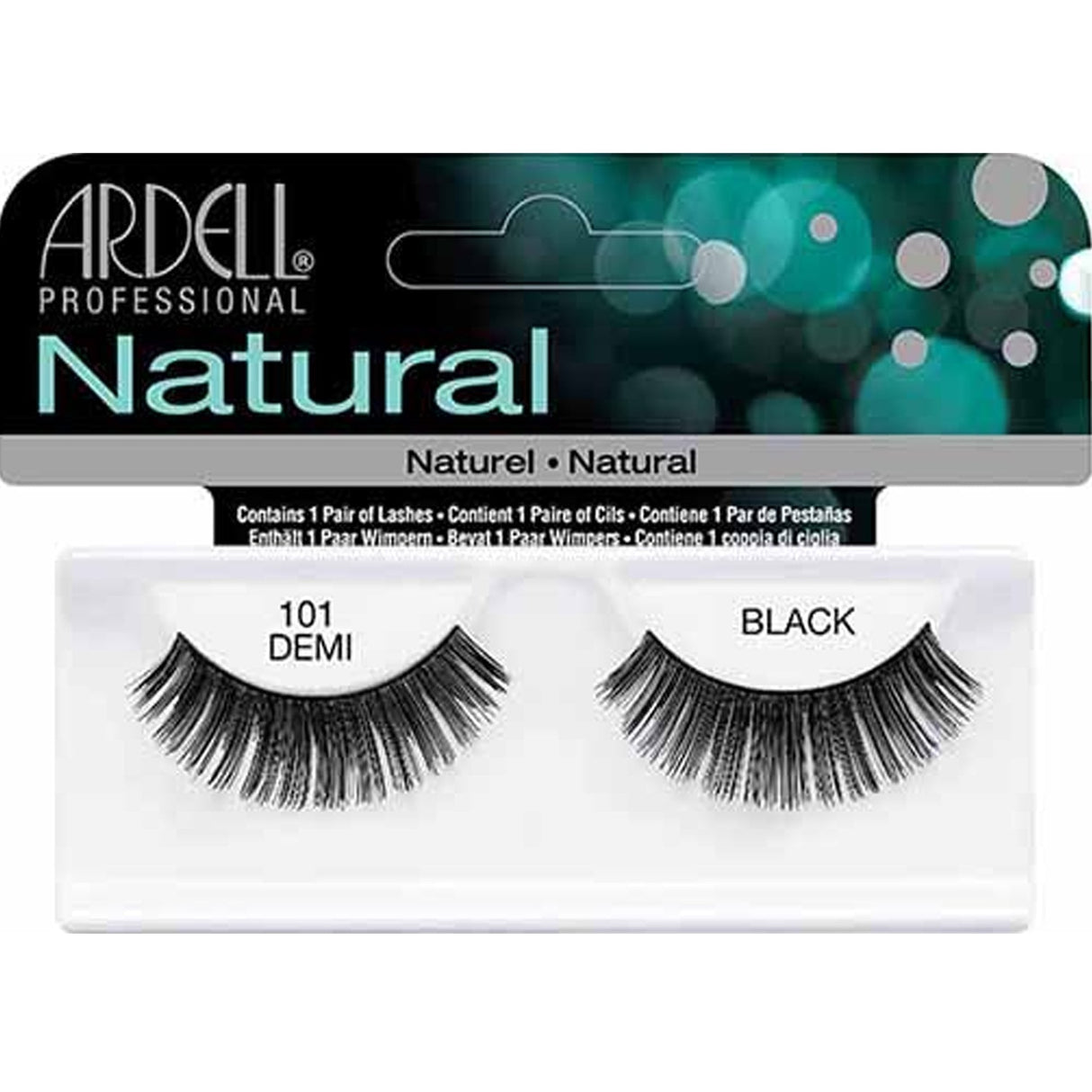 Natural False Eyelashes - Demi Black 101 (65001)