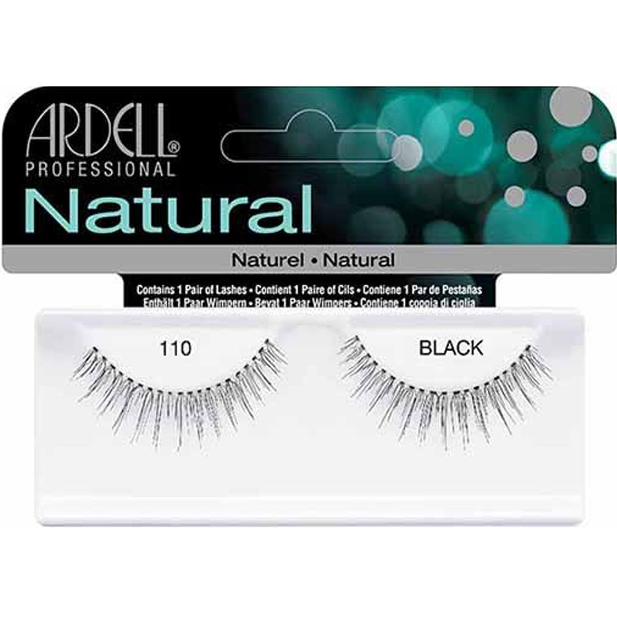 Natural False Eyelashes - Black 110 (65004)