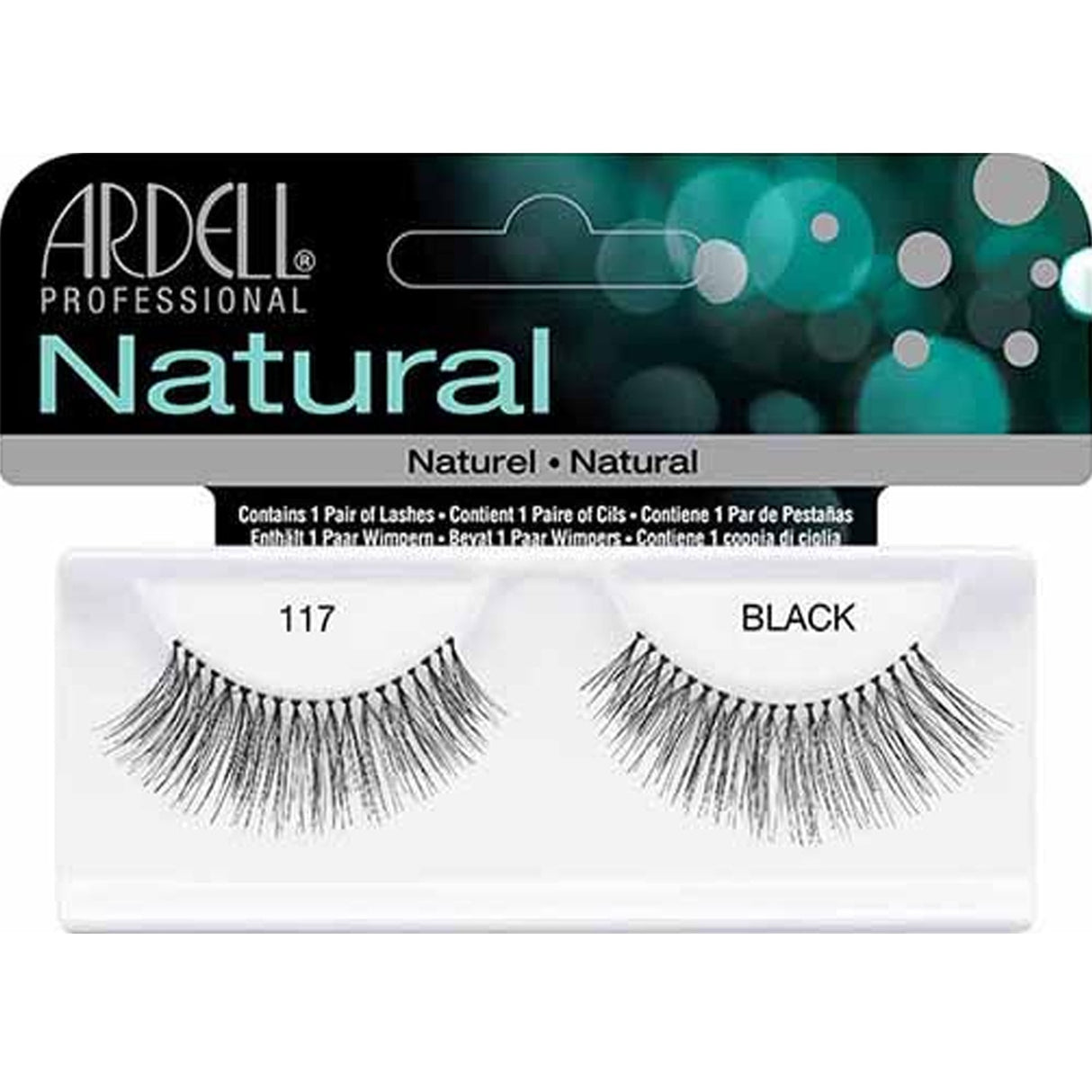 Natural False Eyelashes - Black 117 (65005)