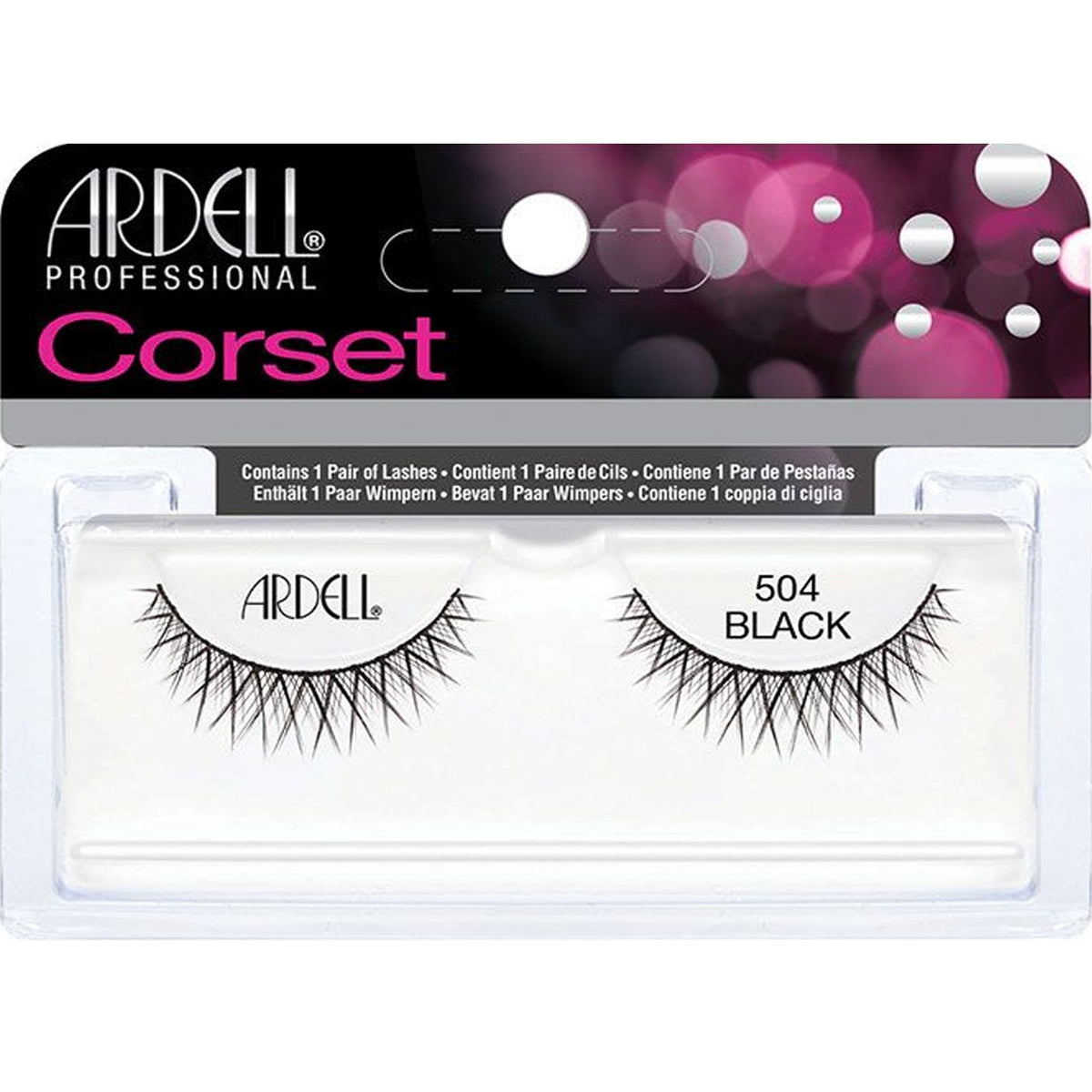 Corset False Eyelashes - Black 504 (61504)