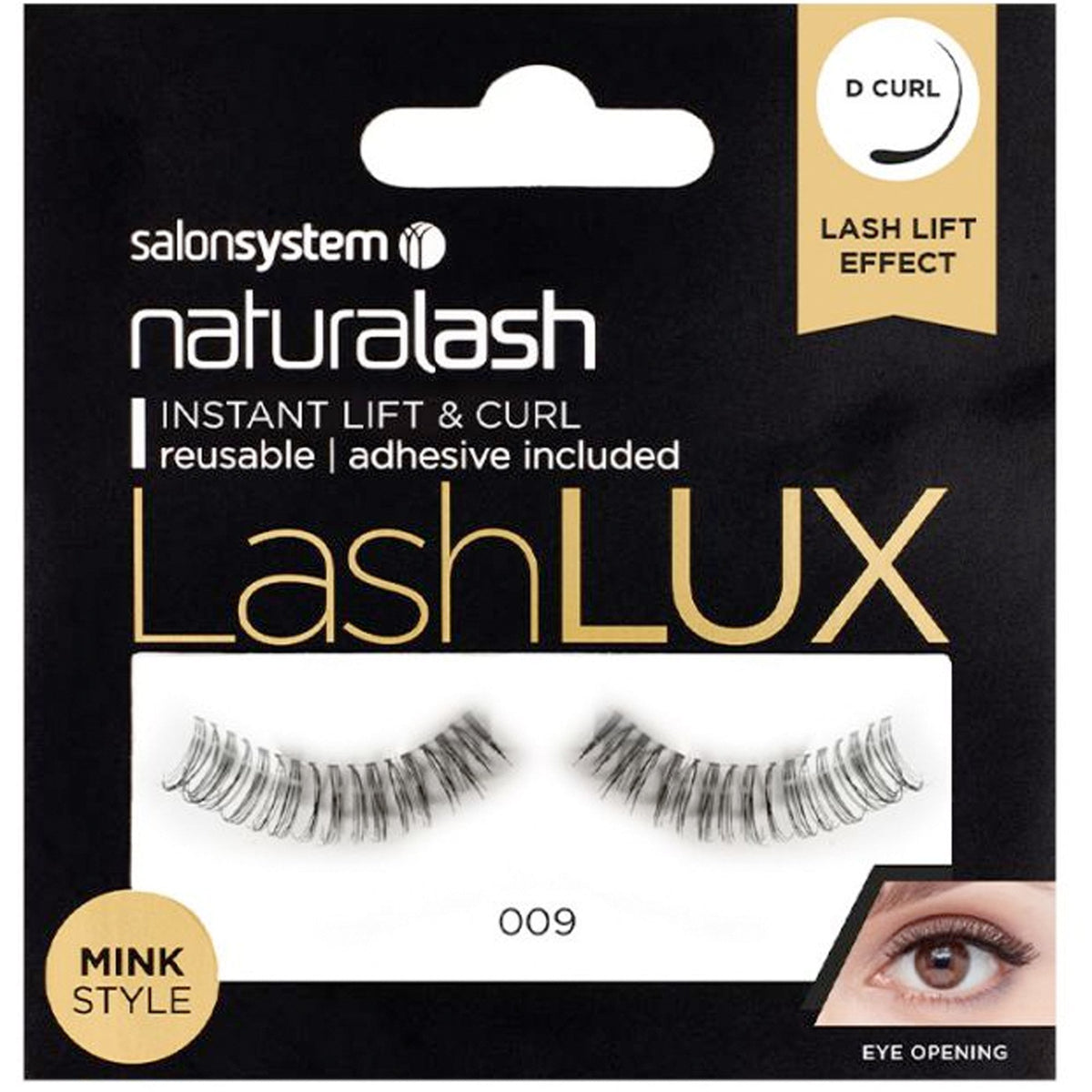 NaturaLASH - LashLux - Faux Mink Eyelashes - No 009 (Adhesive Included)(0225487)