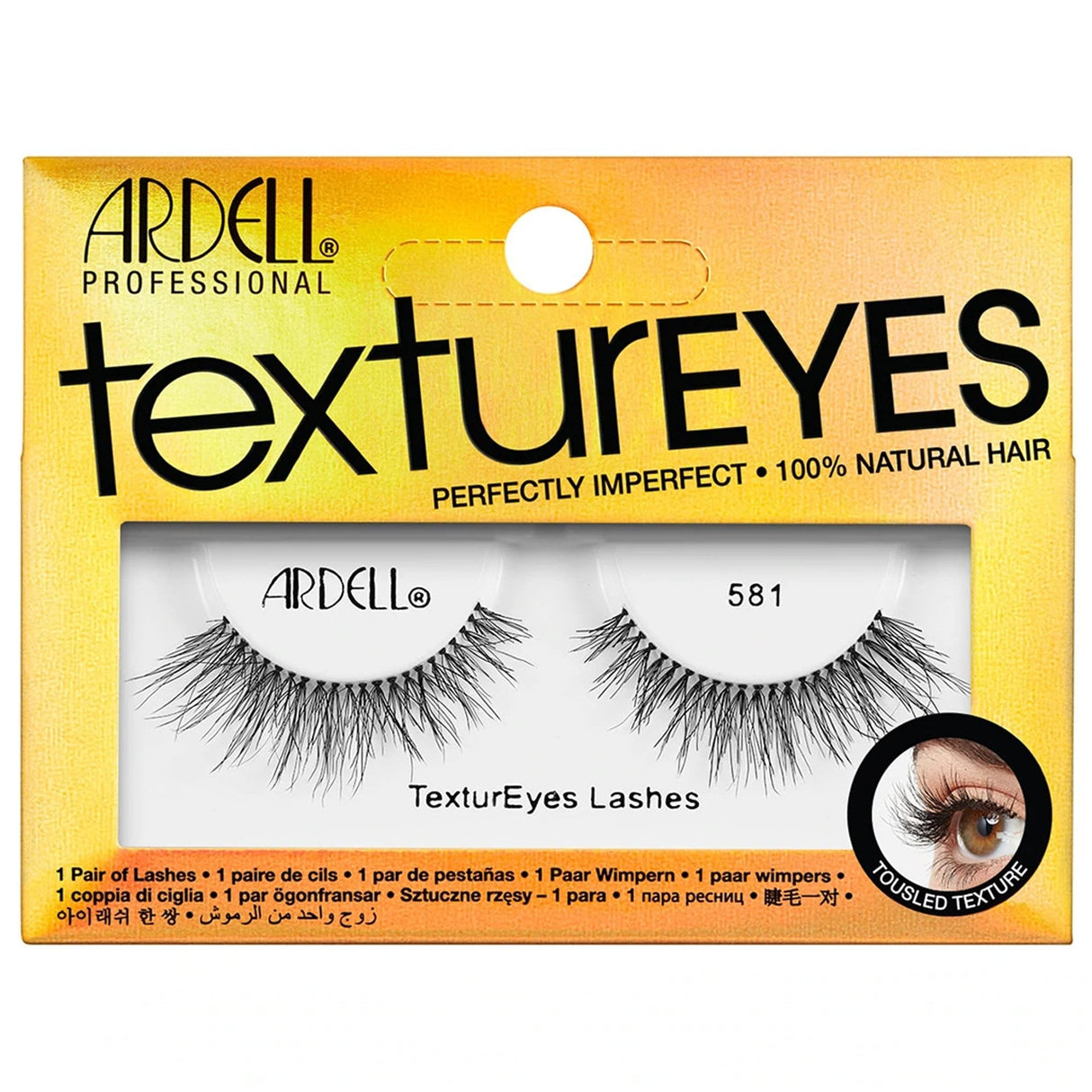 Textureyes False Eyelashes - Tousled Texture 581 (62166)