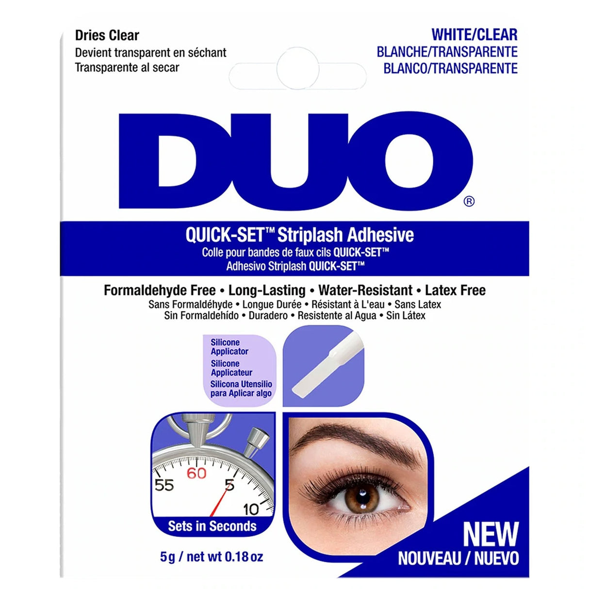 Quick Set False Eyelash Adhesive - White/Clear 5g (67583)