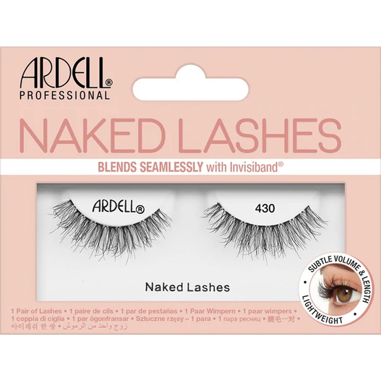 Naked False Strip Eyelashes - Subtle Volume & Length (430) (62333)