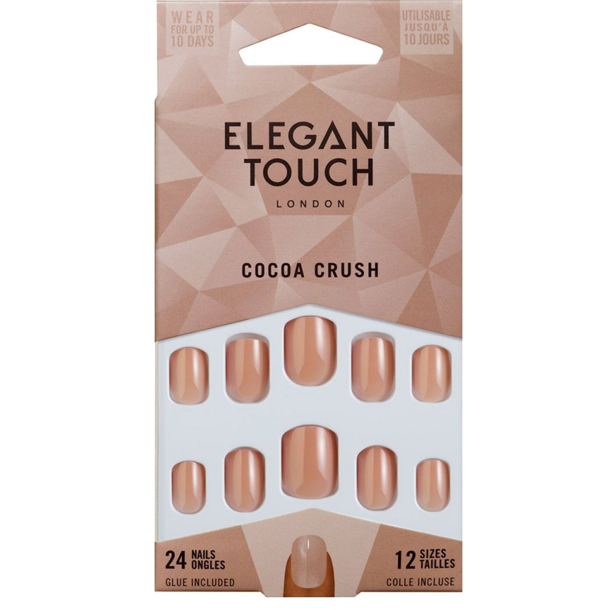 Long Wearing False Nails - Core Colours - Cocoa Crush (4020773)