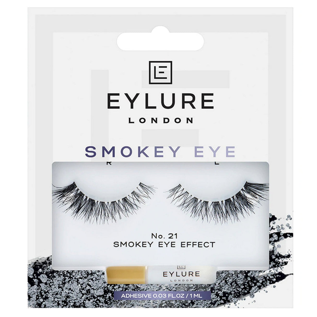 False Eyelashes - Smokey Eye - No. 21 (Adhesive Included 1ml)