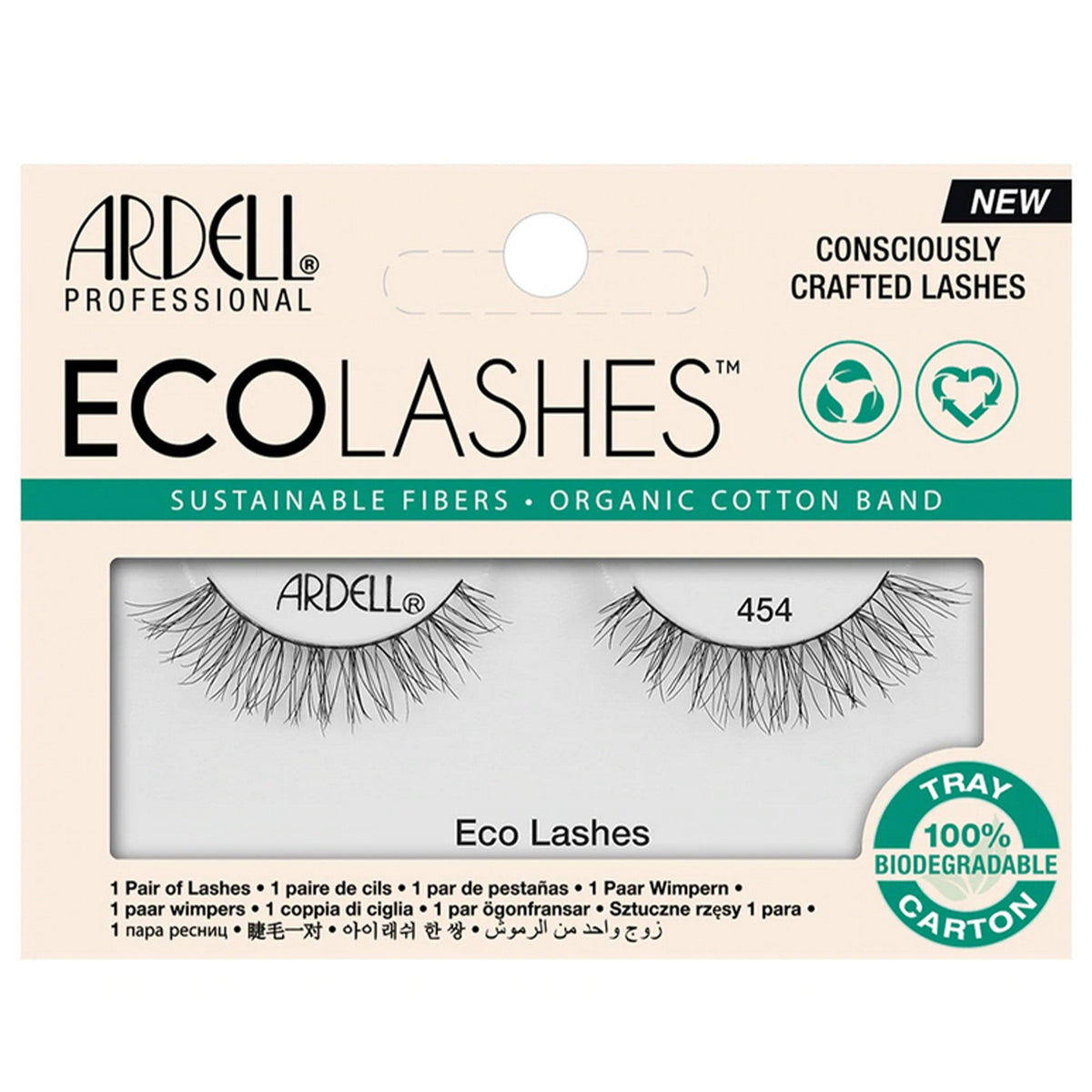 Eco Lashes Strip False Eyelashes - No. 454 (63255)
