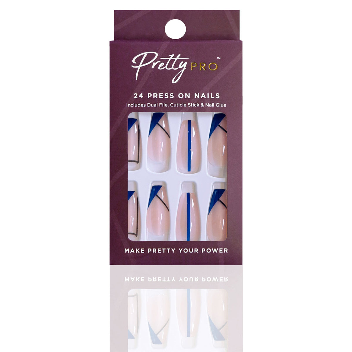 Reusable Press On False Nails - We Mermaid For Each Other (24pcs)