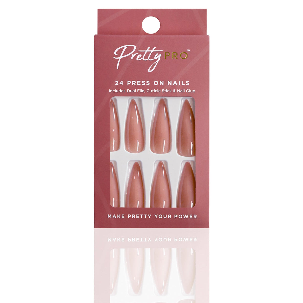 Reusable Press On False Nails - It's Been A Long Day (24pcs)