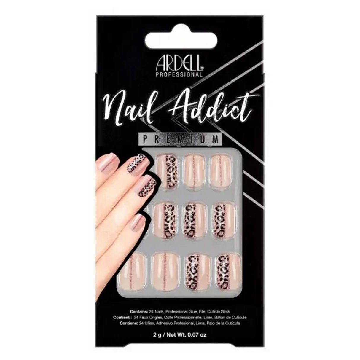 Nail Addict Premium False Nails - Cheetah Accent (24 Nails) (54603)
