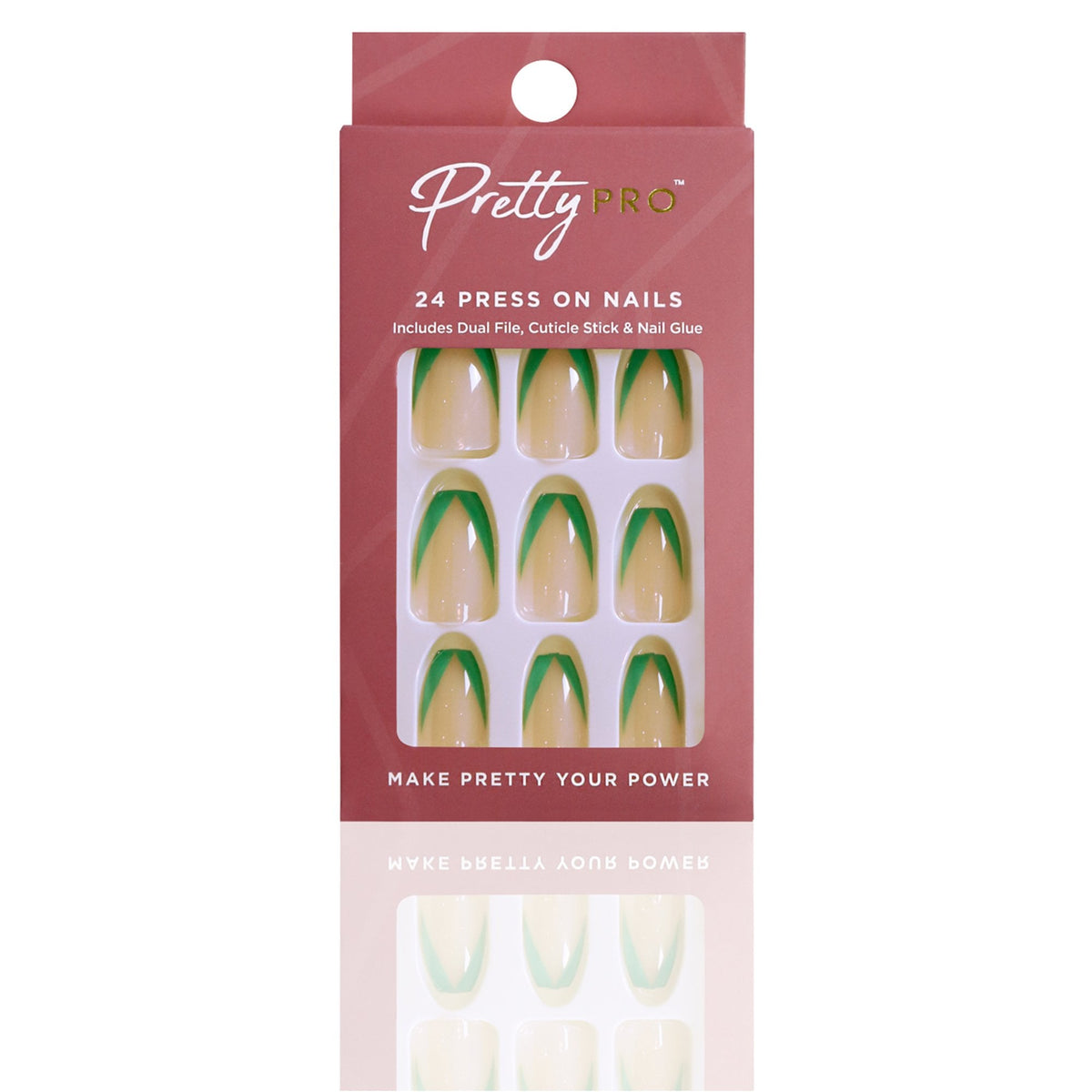 Reusable Press On False Nails - My Cup Of Teal (24pcs)