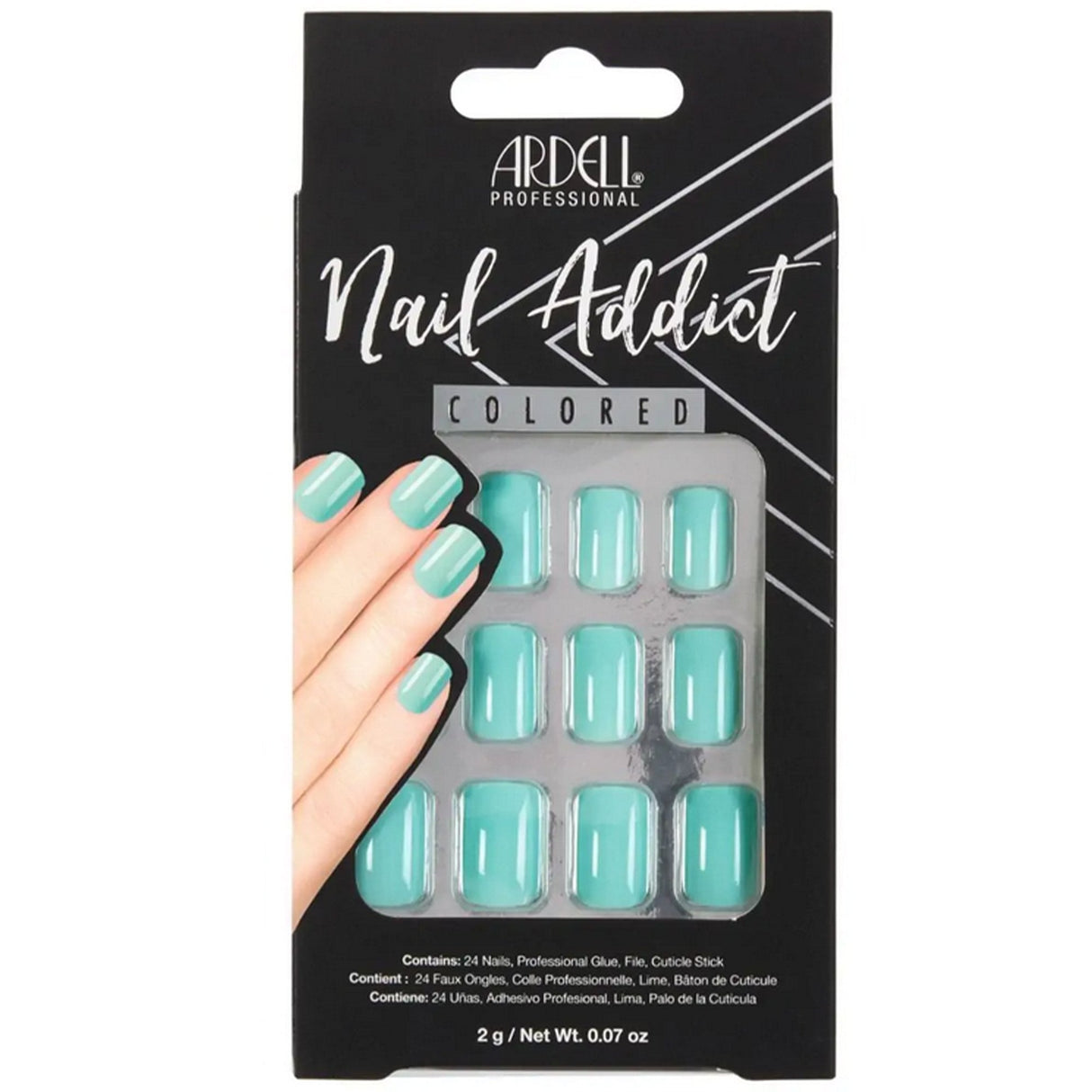 Nail Addict Solid False Nails - Mint (28 Nails) (63866)