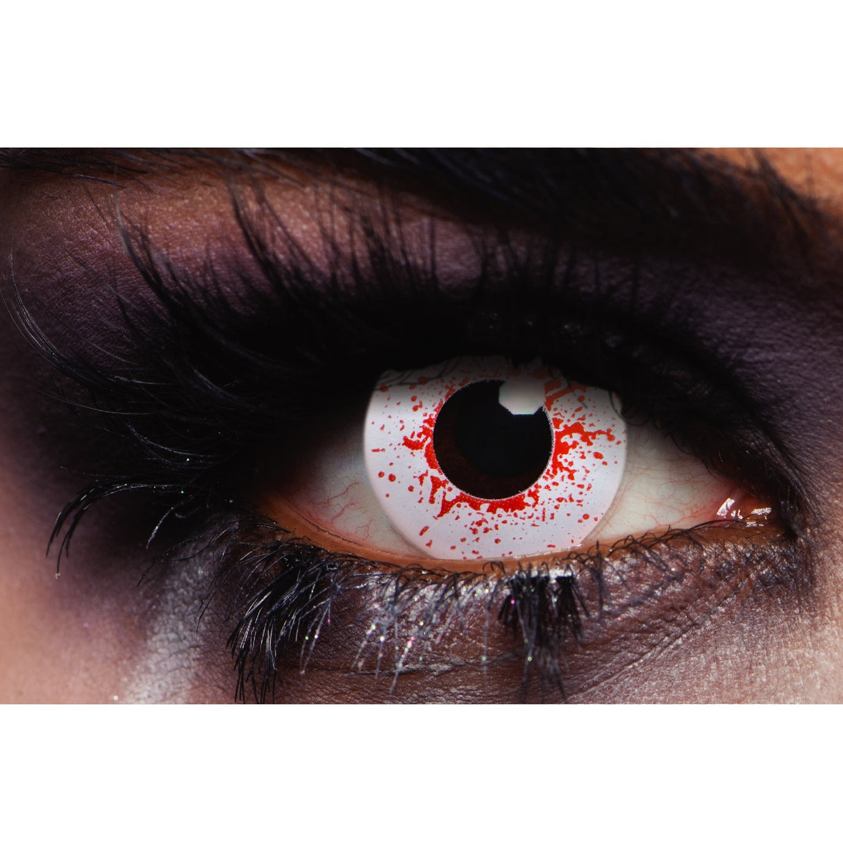 Bloodshot Drops Halloween Contact Lenses - 1 Year