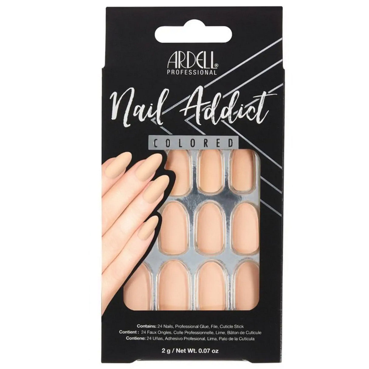 Nail Addict Solid False Nails - Nude Camel (28 Nails) (63868)