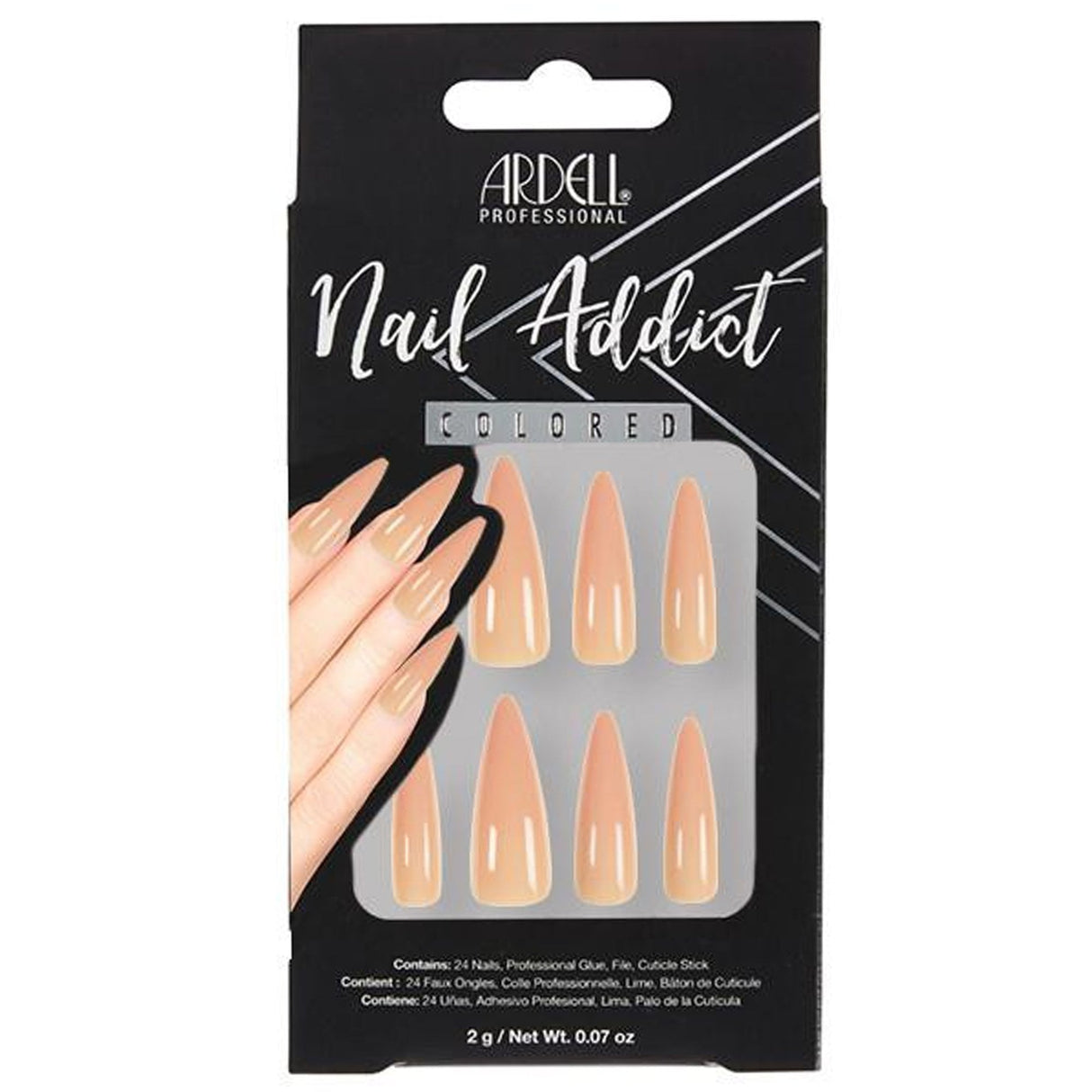Nail Addict Solid False Nails - Sorbet (24 Nails) (63870)
