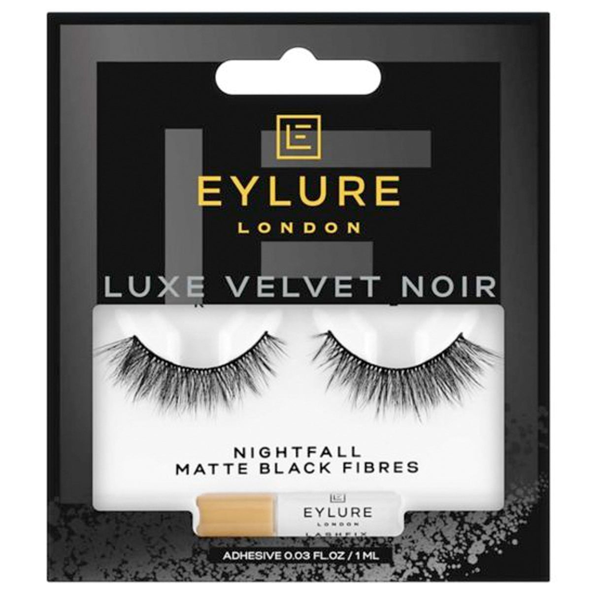 False Eyelashes - Luxe Velvet Noir - Nightfall (Adhesive Included 1ml)