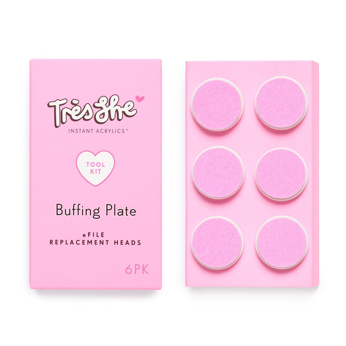 False Nails Accessories - E-File Replacement Buffing Plate (Pack of 6)