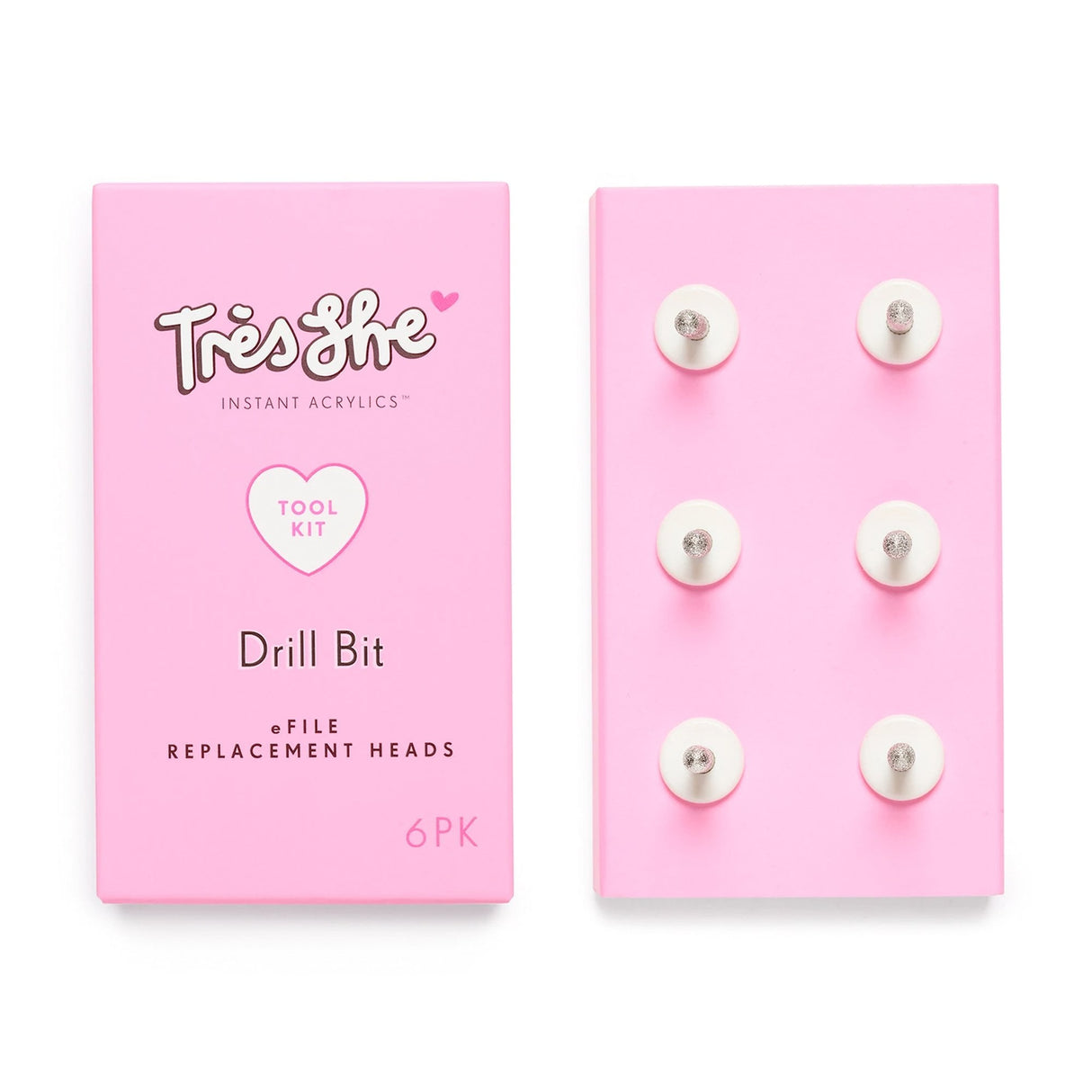 False Nails Accessories - E-File Replacement Drill Bits (Pack of 6)